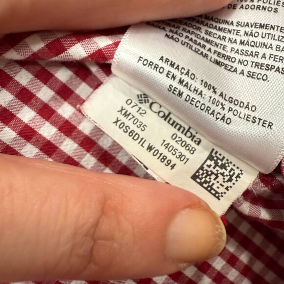 South Carolina Gamecocks Columbia PFG Super Bonehead Fishing Shirt Men L Red - Picture 8 of 15